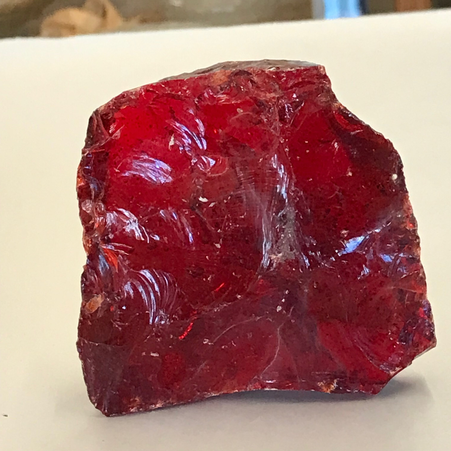 Blood Red Bulk 5 lb Slag Glass Cullet Sorcerer Stone Landscaping Aquarium Rock