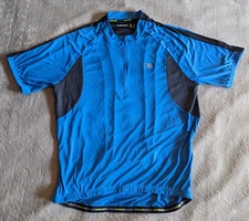 NISHIKI Cycling Jersey Mens XL Bicycle Blue Black