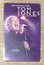 Tom Jones Live in Bangkok 2010 Thailand Tour Concert Plastic Ticket Card
