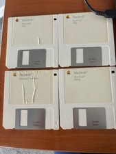 Vintage Mac plus dyski HyperCard (4) pomysły - pomoc - stosy - uruchamianie