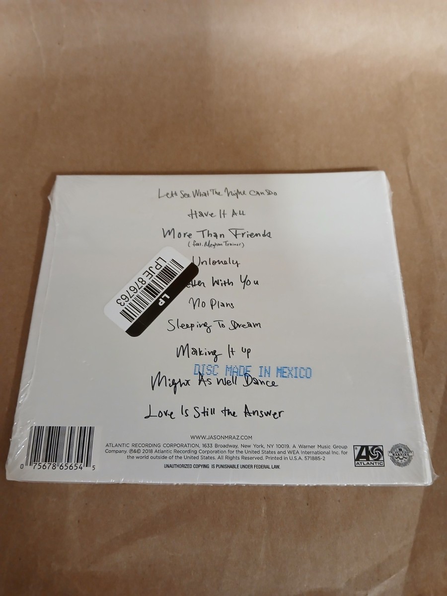 Know. by Mraz, Jason (CD, 2018) SEE DESCRIPTION 75678656545| eBay