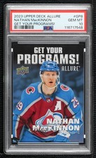 2023-24 Allure Get Your Programs Achievement 7/50 Nathan MacKinnon PSA 10 1g3v