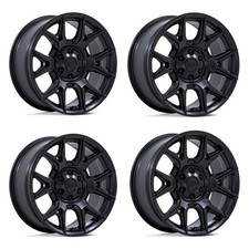 Set 4 17 Moto Metal Mo813 Mason Matte Black 17x8.5 Wheels 6x135 6x5.5 12mm Rims