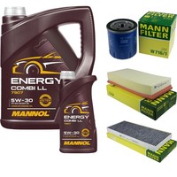 Mann Inspektionspaket Filterset 6L Mannol Energy 5W-30 FüR Lancia Phedra 2.0