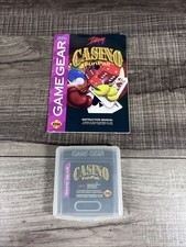 Sega Game Gear 1995 Casino Funpak, Game And Manual With Case, Tested And Working