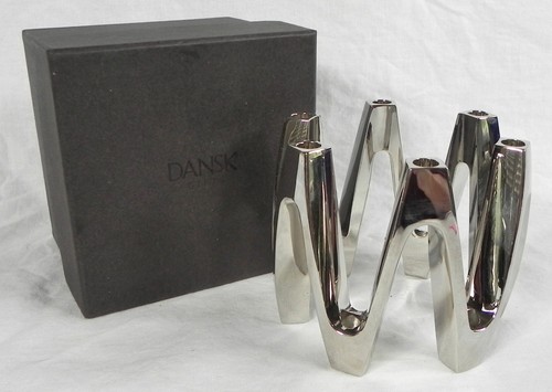 Dansk Crown portacandele piccolo conico 02125NP, nichelato, 12 candele, in scatola - Foto 1 di 7