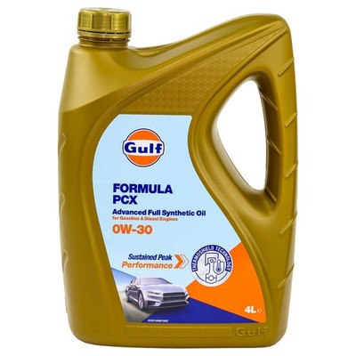 Motoröl Gulf Formula PCX 0W-30 4 Liter für Ford Genesis Honda Hyundai KIA Iveco 