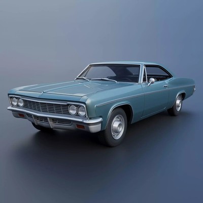 3D Printed 1966 Chevrolet Impala Model Kit 1/25 Scale