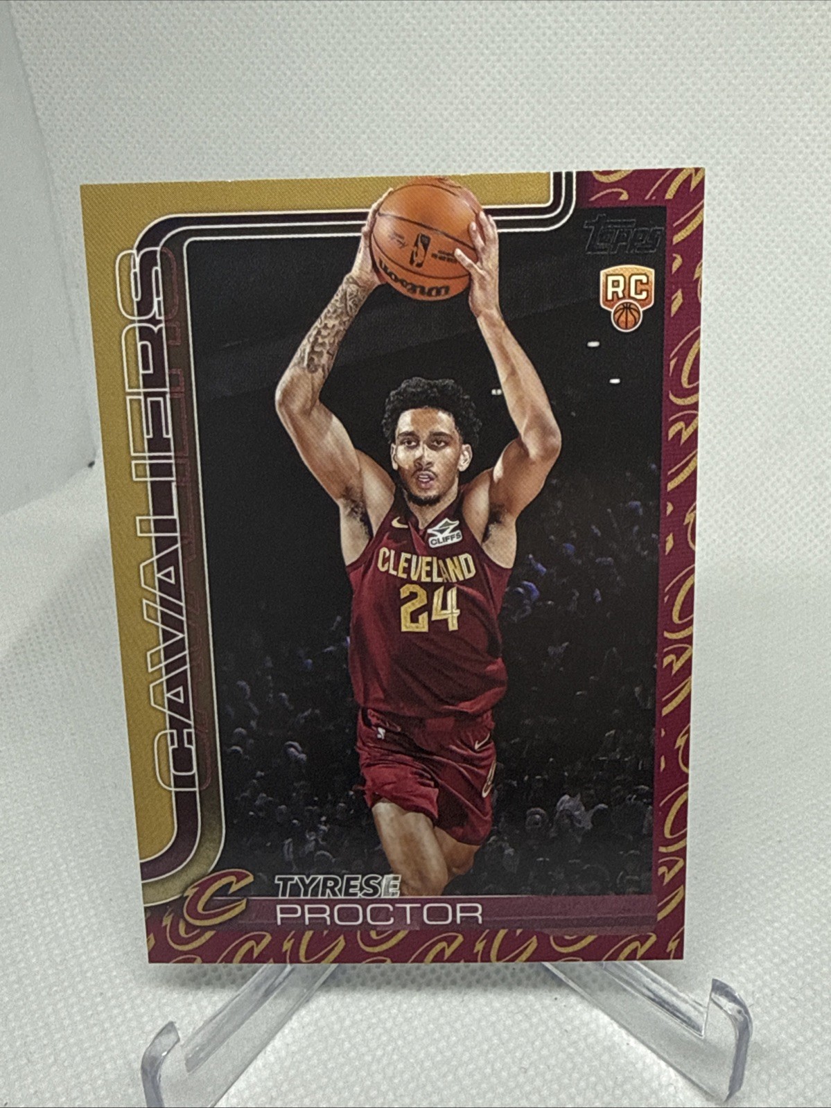 2025-26 Topps Tyrese Proctor Team Color Border Variation RC Rookie #250 Cavs