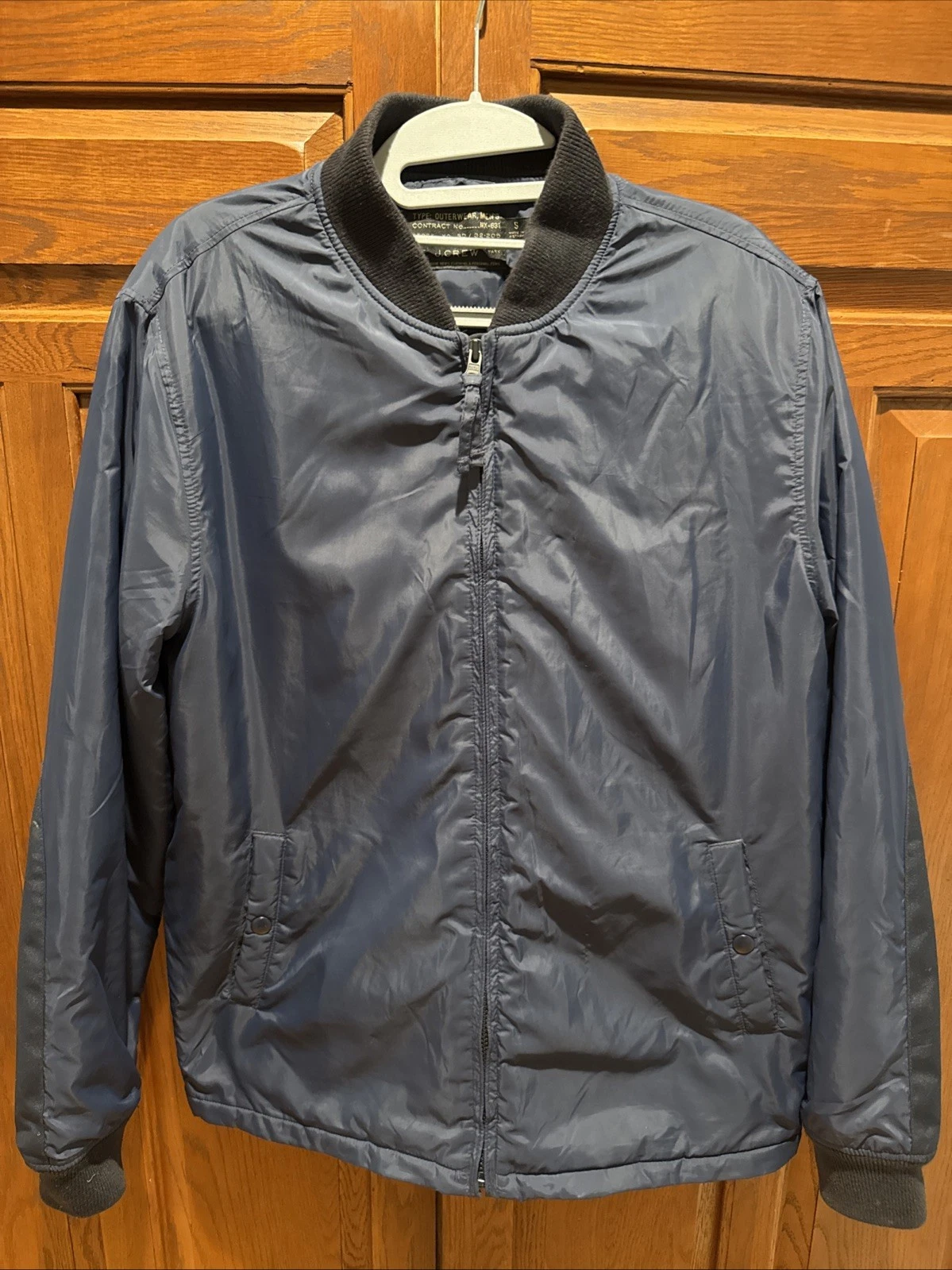 Men’s J.Crew Primaloft Insulated Jacket, Navy, Size Small