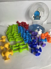 Fat Brain Toys Squigz Deluxe 48 pc Set-fun Little Suckerd! cleaned