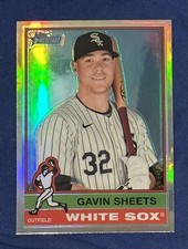 2025 TOPPS HERITAGE BASEBALL CHROME #464 GAVIN SHEETS CHICAGO WHITE SOX