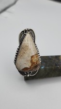 Picture Jasper Ring In Sterling Silver Size 7