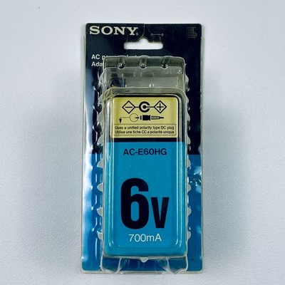 Genuine Sony AC-E60HG 6V 700mA Power Adapter ICF-SW7600GR Radio NEW OLD STOCK