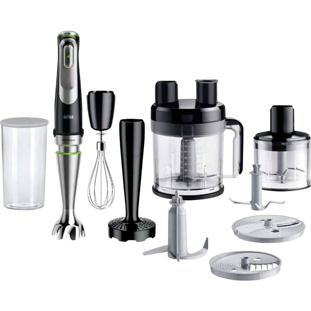 Mixeur plongeant Braun MQ 9187XLI 1200W et sa lame mobile anti-morceaux