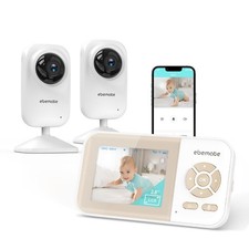 ebemate Video Baby Monitor Camera with 2 Camera,2.8 LCD Screen Video Audio N...