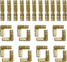24PCS Invisible Brass Barrel Hinges, 4x20mm Mini Hidden Concealed Hinges for Jew