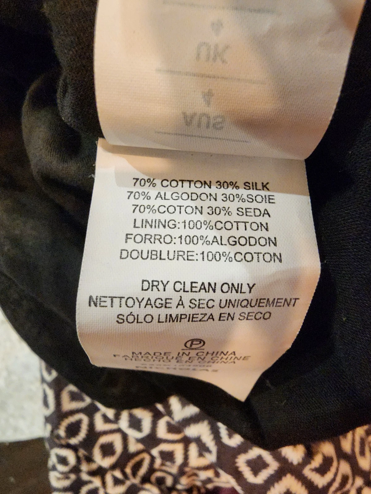 OFF WHITE Abito Nicholas Amina in seta di cotone nero e bianco sporco taglia 0