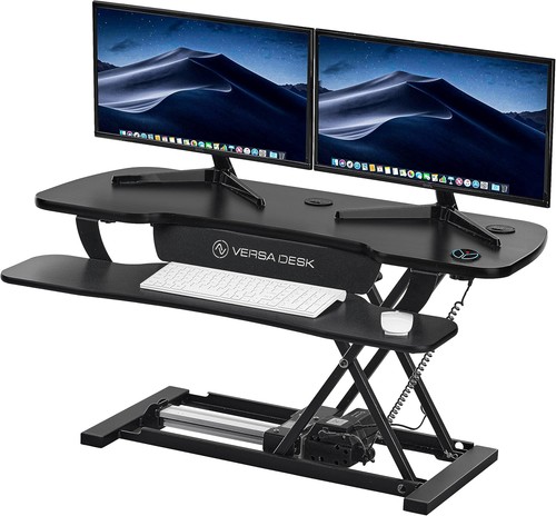 VersaDesk PowerPro 36" Electric Standing Desk Converter 80lb Capacity #R010 - Picture 1 of 5