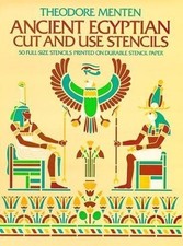 Ancient Egyptian Cut & Use Stencils, Menten, Theodore