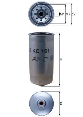 Fuel Filter Fits Renault Renault Trucks Master Pro Mascott MAHLE KC 161