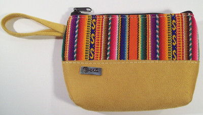 Peruvian Suede Coin Change Purse, Peru
