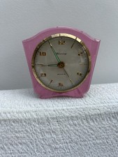 Vintage Blessing Alarm Clock With Pink Casing