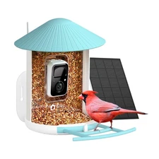 by Birdfy Smart Bird Feeder with AI Camera Solar Powered, 2MP Wireless Wildbi...