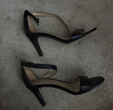 Black Ankle Strap Dress Sandals