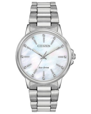 Citizen FE7030-57D Chandler Ladies MOP Dial 37mm Bracelet Watch MSRP $295