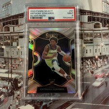 Anthony Edwards 2020 Panini Select Silver Prizm PSA 9 Mint Rookie Timberwolves