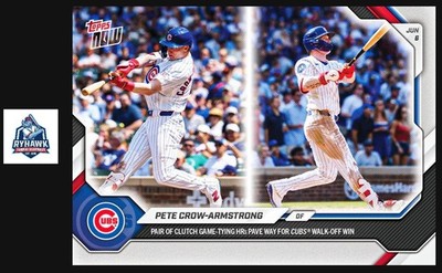 2026 Topps Now #295 Pete Crow-Armstrong Chicago Cubs Clutch Home Runs Presale