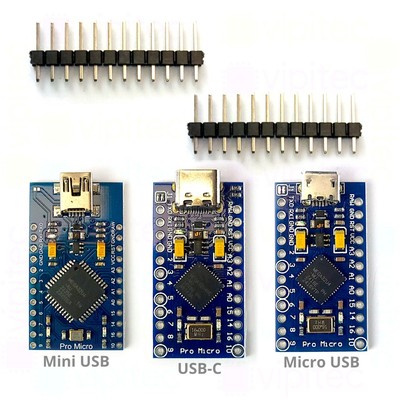Pro Micro Board für Arduino | USB-C Micro-USB Mini-USB | ATmega32U4 Modul