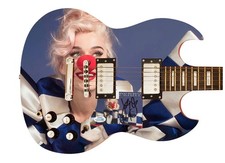 Katy Perry Signed Autographed Smile Custom Photo Graphics Guitar ACOA ACOA