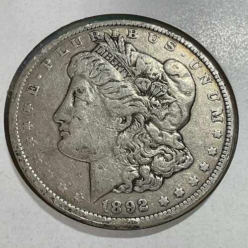 1892 Morgan Dollar in very fine