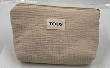 Tous Joyeria Womens Beige Cotton Top Zipper T...