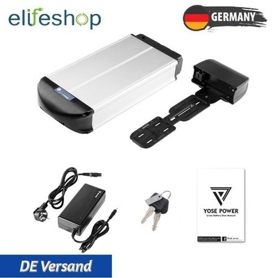 E-Bike Akku Li-ion 36V Pedelec Batterie Gepäckträger für Phylion/XH370-10J