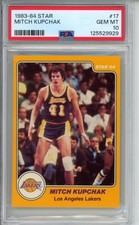 1983-84 Star #17 Mitch Kupchak PSA 10 Gem Mint Los Angeles Lakers