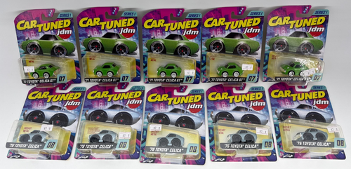 Hot Wheels Toyota Celica GT Lot Green Silver JDM 1:64 Diecast