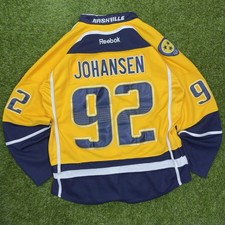 Nashville Predators Johansen Reebok Premier Jersey Size L MSRP $225 #92  b2