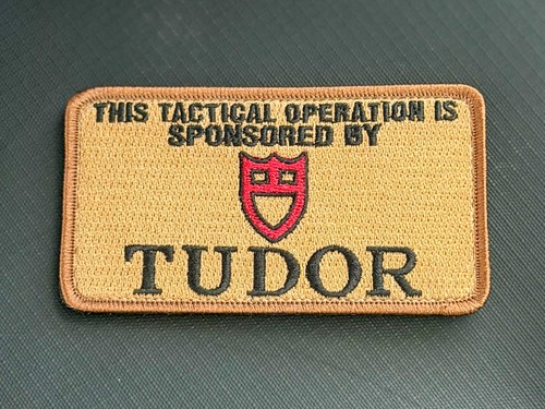Tudor Tactical Operation Morale Patch Embroidered Hook Loop EDC 4” x 2.25”