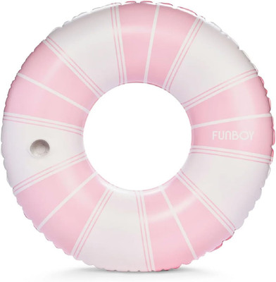 Giant Vintage Stripe Inflatable Pool Float with Cup Holder 48'' Pool Float for Ad