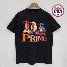 Vtg PRIMUS Band Short Sleeve Cotton Black All Size T Shirt For Men BT536