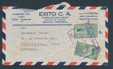 D489052 Venezuela Airmail Cover Caracas to Australia Burwood 1949