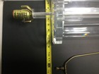 Vintage Lucite Clear Acrylic Mid Century Modern Table Lamp with no shade — photo 3