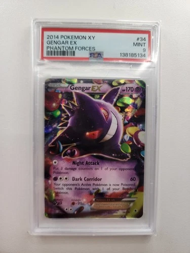 Pokémon Gengar EX 34/119 XY Phantom Forces Ultra Rare Holo PSA 9