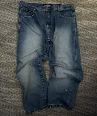 Jordan Craig Men's Straight Fit Jeans Blue Medium Wash Cotton 5-Pocket 44x34