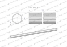 WARYNSKI Series 6R and 7R Shaft Outer Tube 1210 Articulating Telescope