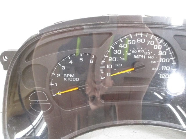Chevy Silverado 1500 2003-2005 6,0 L velocímetro cúmulo de cabeza 116 k millas OEM LKQ Foto 2 de 4