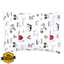Hudson Baby Cotton Toddler Pillow Case Farm One Size